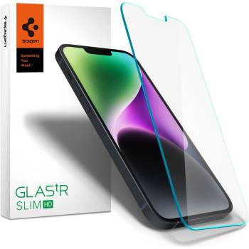 Spigen Стъклен протектор за дисплей на iPhone 13 / 13 Pro / 14 / 16e от Spigen Glas. TR. Slim - Прозрачен (8809811851281)