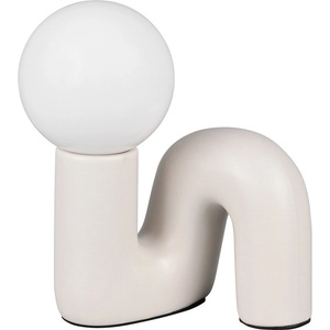 Reality Керамична настолна лампа в цвят слонова кост (височина 21, 5 cm) Quinn - Reality (R56821076)
