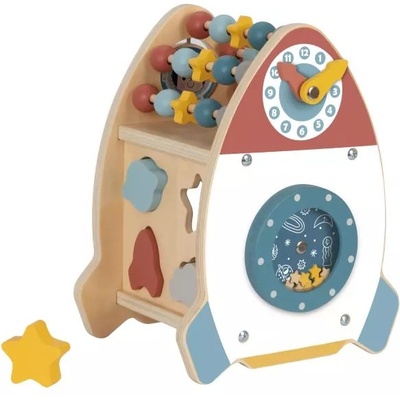 Tooky Toy Tooky Toy: 6 в 1 занимателна игра с форма на ракета (TJ755)
