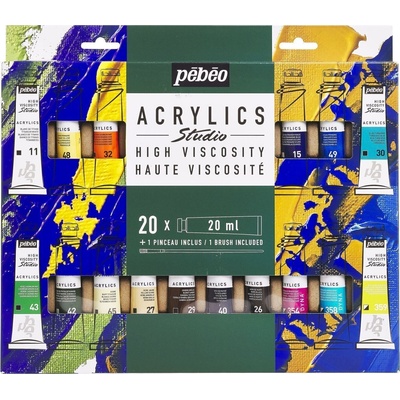 Pébéo Acrylic Paint Комплект акрилни бои 20 x 20 ml 20 бр (833426)