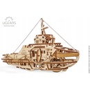 3D puzzle Ugears 3D Puzzle Remorker – Tougboat 169 ks