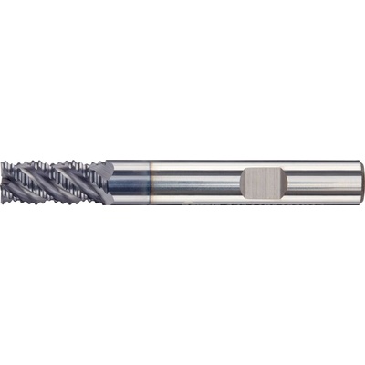 FORTIS Fortis 7424040600 Stopková hrubovací fréza tvrdokov pr. 6 mm Z4, dlouhá, dle DIN 6527, AlTiN+, typ HR, stopka HB