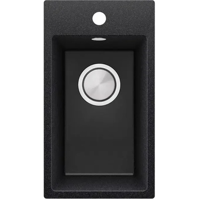 Твоят Стил Графитна кухненска гранитна мивка Рига 30 XL 280 x 500 мм