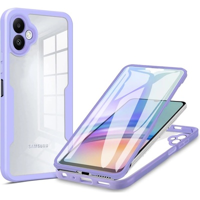 Techsuit Калъф за Samsung Galaxy A06 + Протектор - ColorVerse 360 Series - Лилав