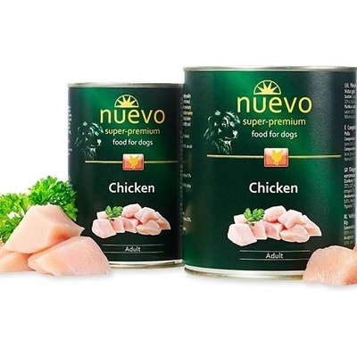 nuevo - консервирана храна за куче с пилешко, 400гр