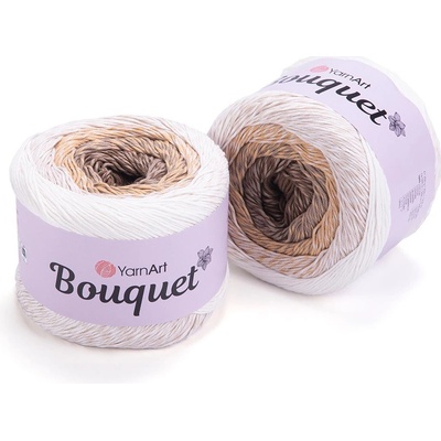 Yarn Art Bouquet 707 hnědá béžová smetanová