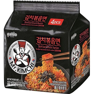 Paldo Mr. Kimchi Stirfried Kimchi Ramen Balení 4 x 134 g
