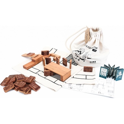 DWOOD Obyvatelé pokojíků dřevěná stavebnice 76 + 27 ks