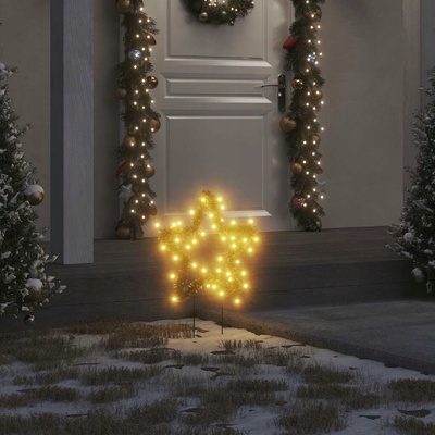 vidaXL LED vánoční hvězdy 3 ks. Skládací bílé 100 cm