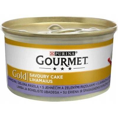 Gourmet Gold Savoury Cake s jahňacinou a fazuľou, 85 g