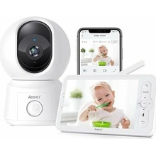Arenti 2MP/1080P WiFi Video Baby Monitor Kit with dual kamery a LCD displej