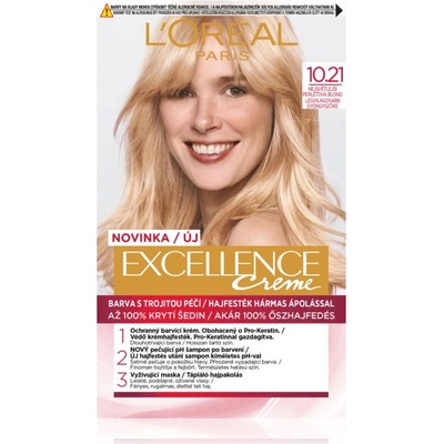 L'Oréal Excellence Creme боя за коса цвят 10.21 Very Light Pearl Blonde