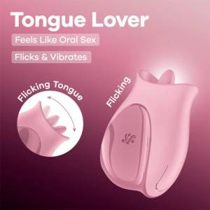 Satisfyer Клиторен стимулатор с подвижен език Satisfyer Tongue Lover