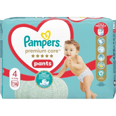 Pampers Памперс Премиум пелени, размер 4, 38 броя