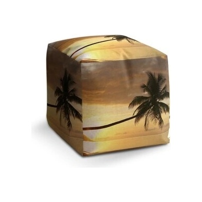 Sablio Taburet Cube Palma: 40x40x40 cm