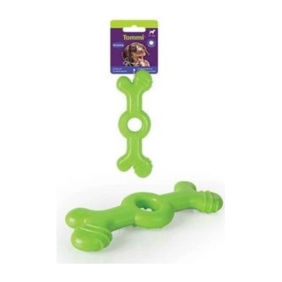 Hračka pes Aroma Kost velká, zelená 18cm