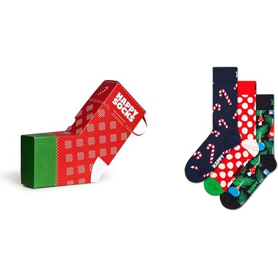 Happy socks Чорапи Happy socks X-Mas Stockings Gift Set Half Socks 3 Pairs - Multicolor