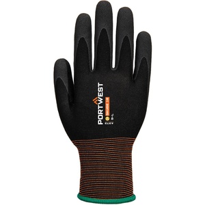 Portwest gp grip 18 a373 / Латексови ръкавици с пълнеж - черни s (a373k8rs)