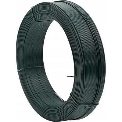 zahrada-XL Plotový vyvazovací drát 250 m 0,9/1,4 mm ocelový černozelený