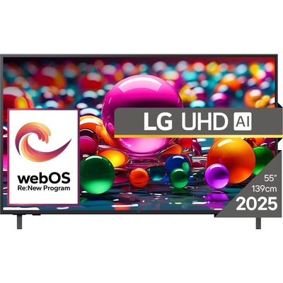 55UA74003LB, 55" 4K UltraHD TV 4K (3840x2160), DVB-T2/C/S2, webOS 25 Smart, ThinQ AI, Alpha 7 AI Processor, WiFi, HDR10 pro, HLG, ALLM/HGiG, 4K Upscaling, AI Sound pro, Multiple View, HDMI (55UA74003LB)