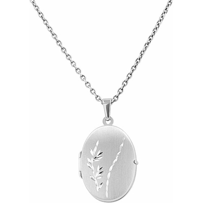 Eppi Stříbrný otevírací medailon se vzorem Basil P46499