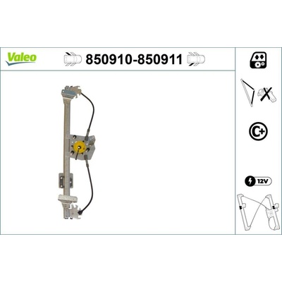 Zvedací zařízení oken VALEO 850910