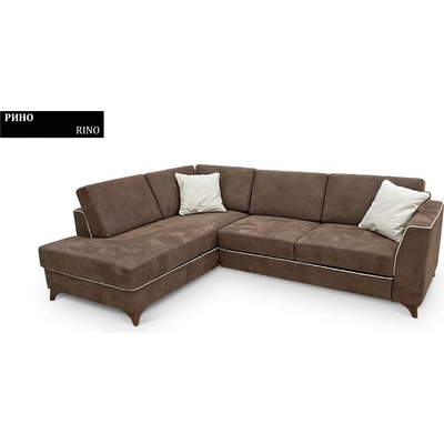 Rudi-an Ъглов диван Rino BM, с ракла, разтегателен