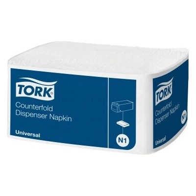 TORK Papierové obrúsky 1V 30x33cm biele do zásobníka N1 1krt