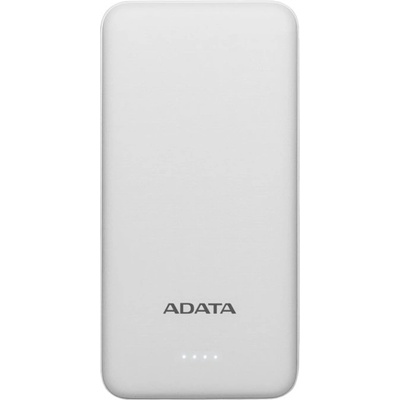 ADATA Външна батерия ADATA T10000 Power Bank, 10000mAh, Li-polymer, 2xUSB, White - AT10000-USBA-CWH (63762)