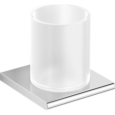 SAT Evolution R Držiak pohárov chróm / mliečne sklo SATDEVOR27