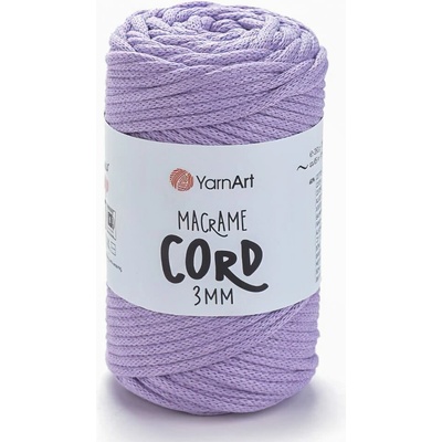 Pletací / háčkovací příze YarnArt MACRAME CORD 3mm 765 světle fialová 250g/85m