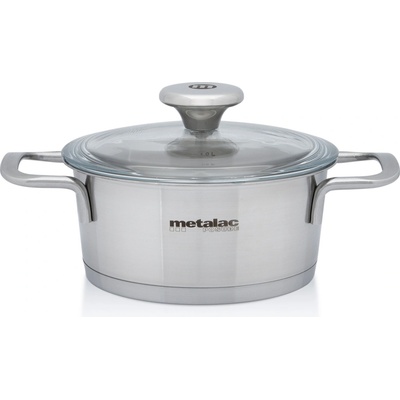 Metalac Santino Nerezový kastrol se skl. poklicí 16 cm 1,3 l