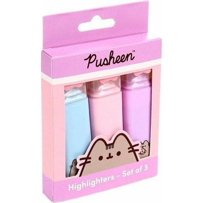 Zvýrazňovače 3ks Pusheen