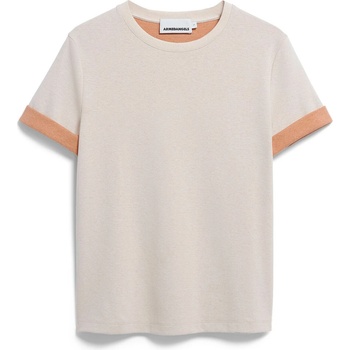 Armedangels Дамска тениска ARMEDANGELS Women's Un-Wasted T-shirt - Undyed / Cinnamon Dust (916-6598-0212)
