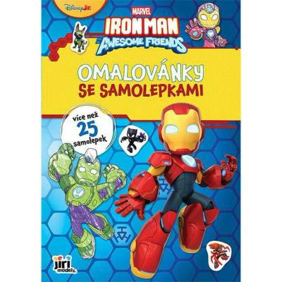 Jiri Models Omaľovánky A4 so samolepkami Ironman