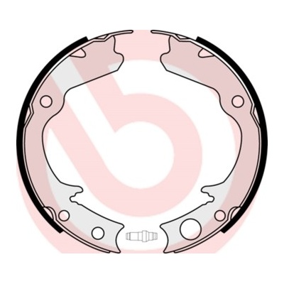 BREMBO Sada brzd. čeľustí parkov. brzdy S78508