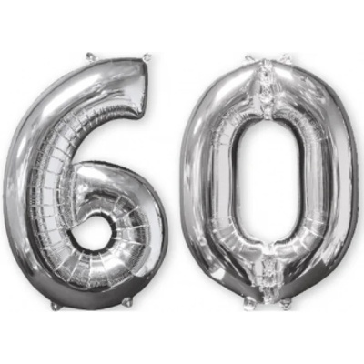 Amscan Фолиев балон 60 - сребрист