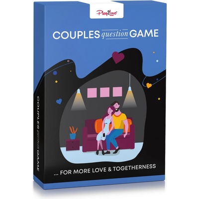 Spielehelden Couples Question Game Karetní hra pro páry Pro více lásky a sounáležitosti Karetní hra v angličtině Modrá