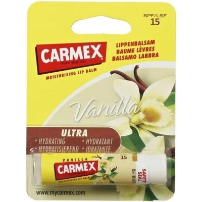 Carmex Ultra Moisturising Lip Balm Vanilla SPF15 дълбоко подхранващ балсам за устни в стик- ванилия 4.25 гр