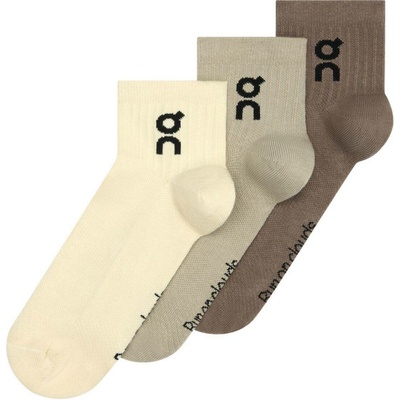 On Logo Sock Mid 3-pack Hare/Brume