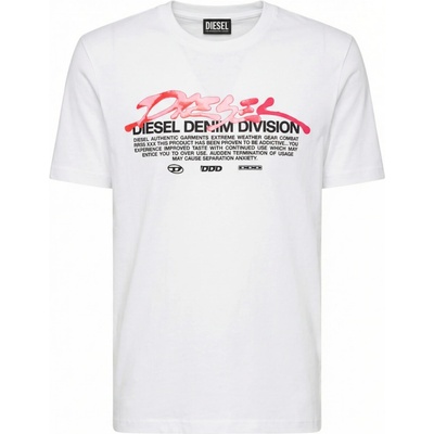 Diesel Graphic White tričko Bílá