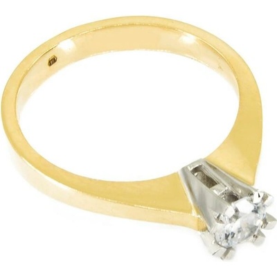 sZlato.cz 3964 Zlatý zásnubní prsten ze žlutého a bílého zlata