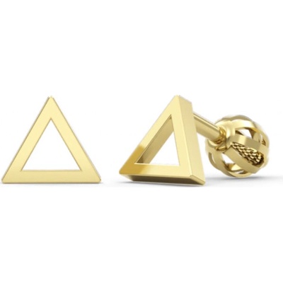 Couple, Minimalistické náušnice IDOL Triangle ve žlutém zlatě, 585-66-3-0583.0Z00.0.00.000.05