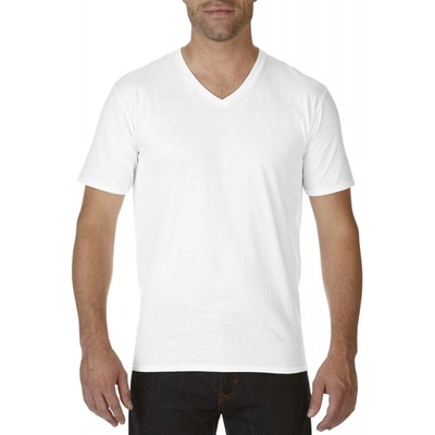 Gildan bavlněné tričko do V PREMIUM bílá