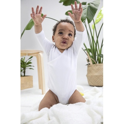 Babybugz Dětské body s dlouhým rukávem BZ60 White