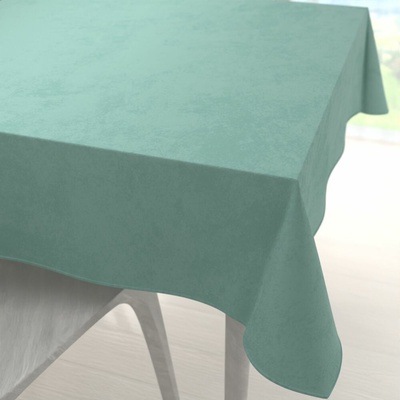 Biante Velký sametový čtvercový ubrus Velvet Premium SVP-048 Pastelová ledově zelená 240x240 cm