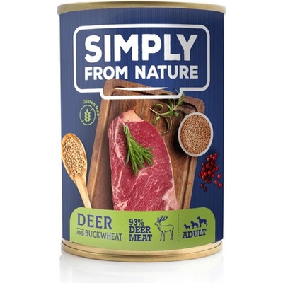 Simply From Nature Adult Jelení s pohankou 400 g