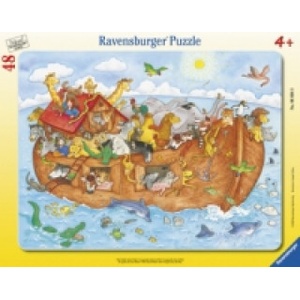 Ravensburger Verlag Ravensburger Kinderpuzzle - 06604 Die große Arche Noah - Rahmenpuzzle für Kinder ab 4 Jahren, mit 48 Teilen | Irmtraut Teltau