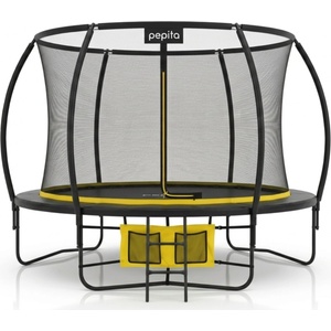 Pepita 305см Премиум батут със стълба и поставка за обувки - черен (JKL-10FT-GS4-B)