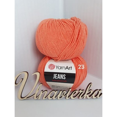 YarnArt Jeans 23 oranžová svetlá